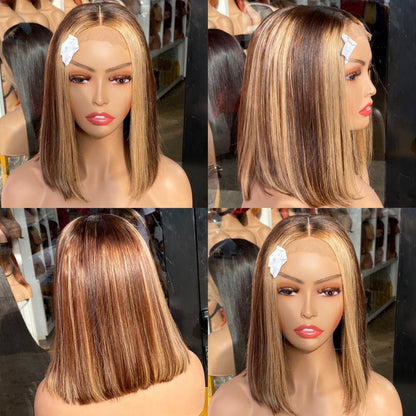 Vietnamese BONE-STRAIGHT bob wigs